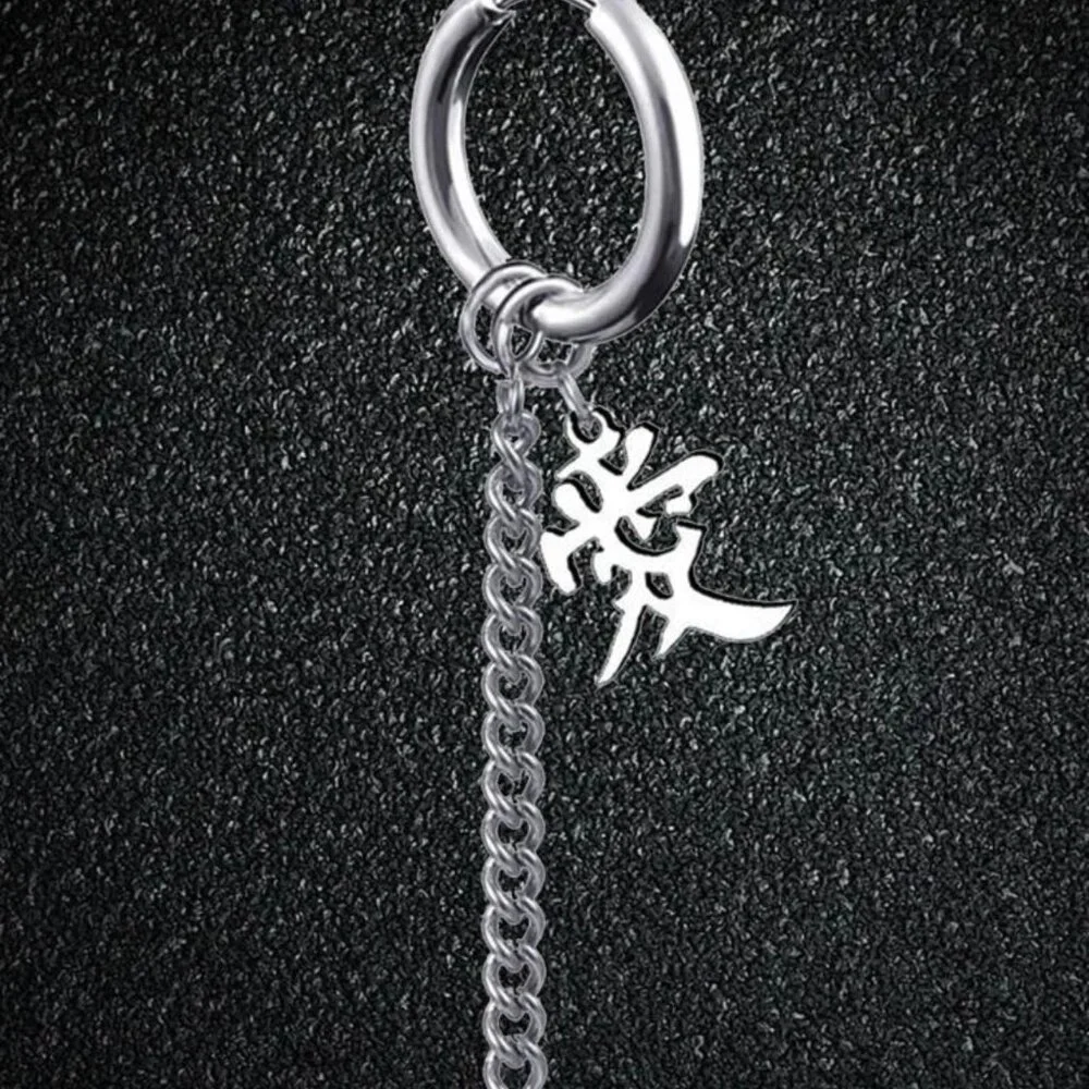 1Pc Fashionable Minimalist Stainless Steel Earring - Picture 7 of 7